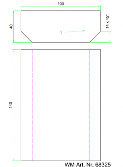 Flacheisen zu Federgleitplatte 40mm 